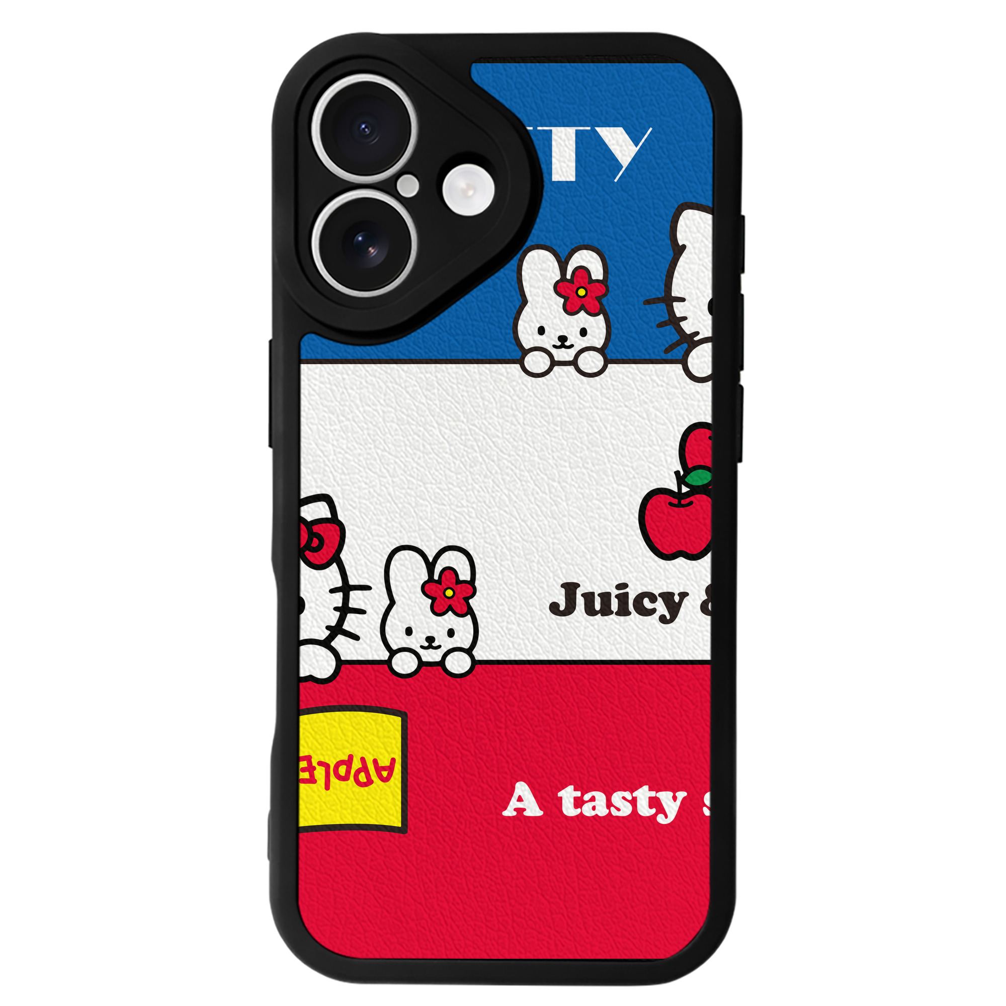 （画像用） Hello Kitty ハローキティ 【iPhone 16シリーズ対応】シリコンスマホケース（レザー調） 材質：シリコン